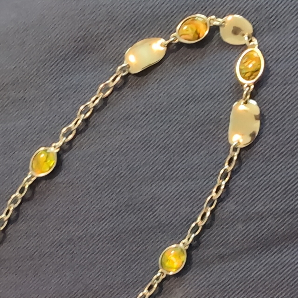Lia Sophia silver toned Necklace with mother of pearl tone Accents